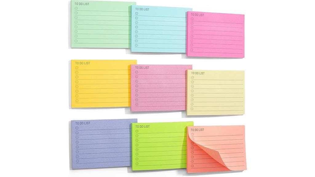 colorful sticky note set