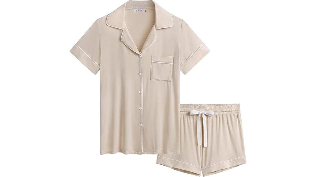 cooling bamboo pajama set