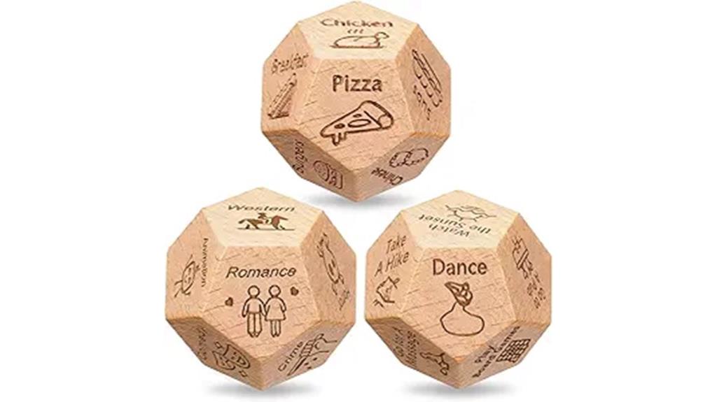 couples food dice set