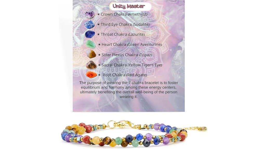 crystal beaded chakra bracelets