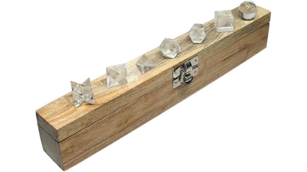 crystal platonic solid set