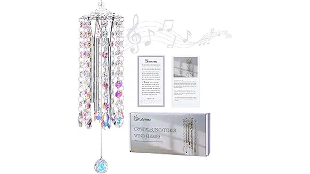 crystal suncatcher wind chimes