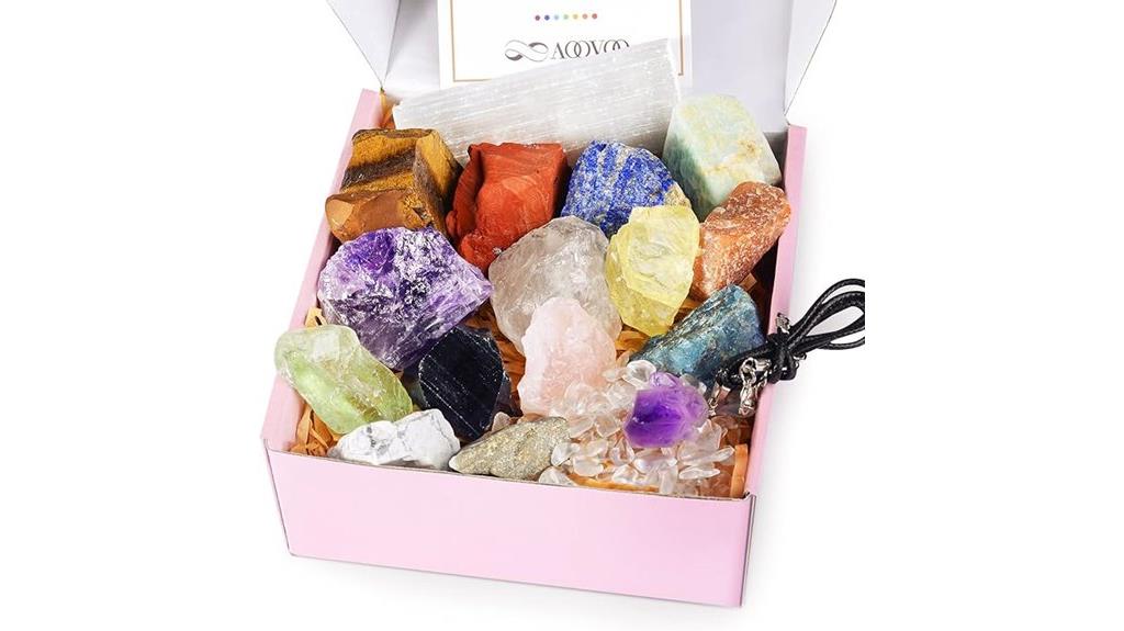 crystals healing stones set