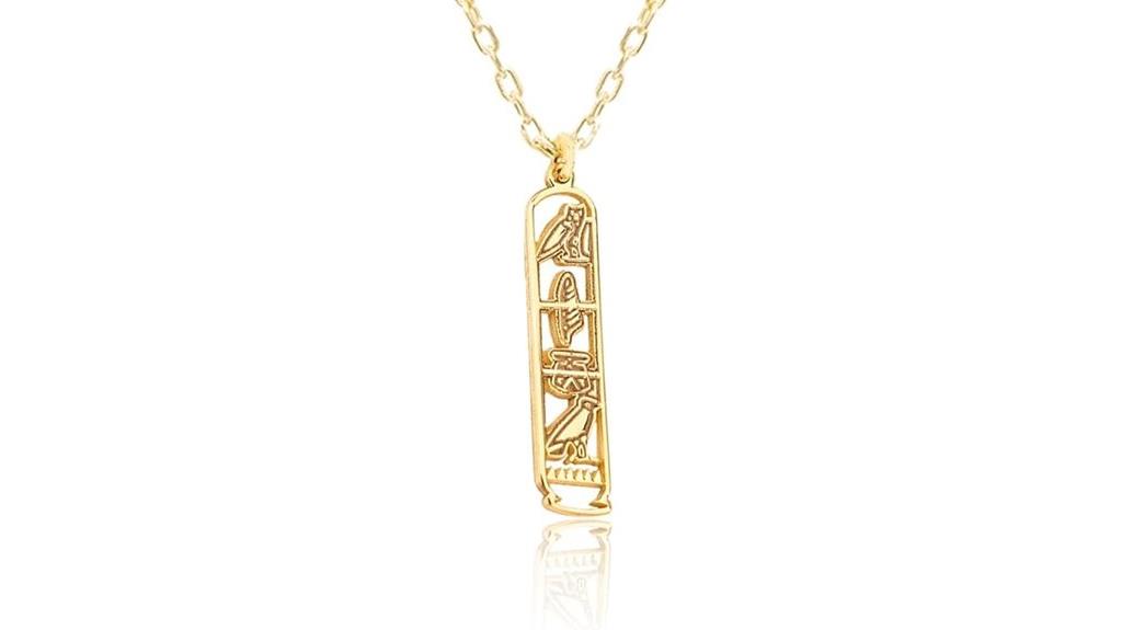 custom gold plated name necklace