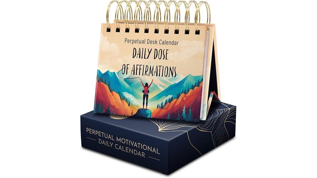 daily motivational affirmation calendar