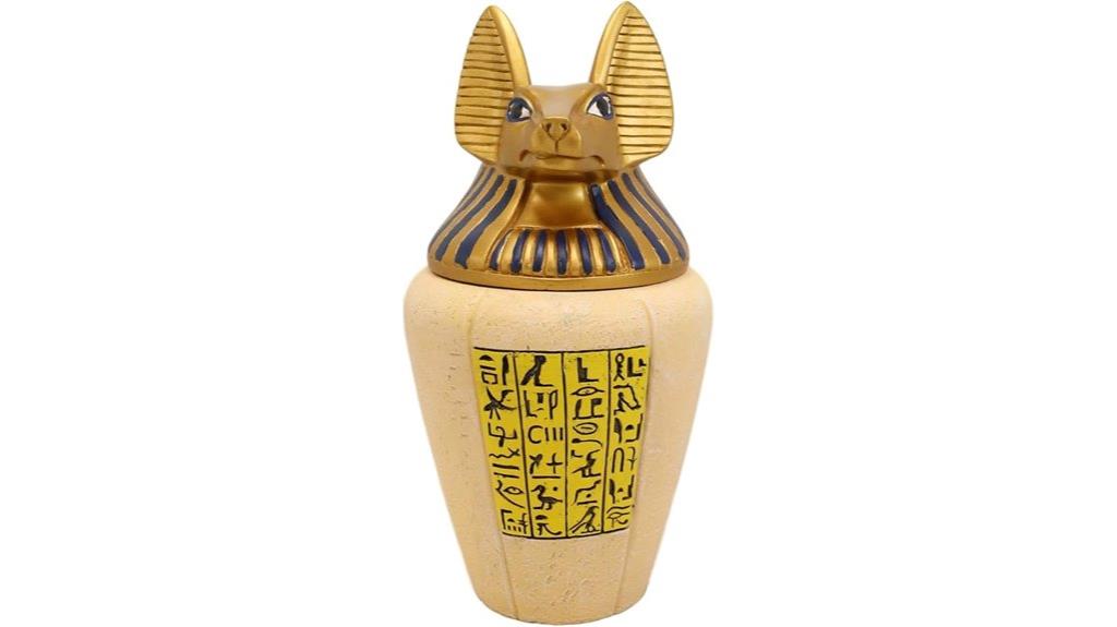 egyptian anubis canopic jar