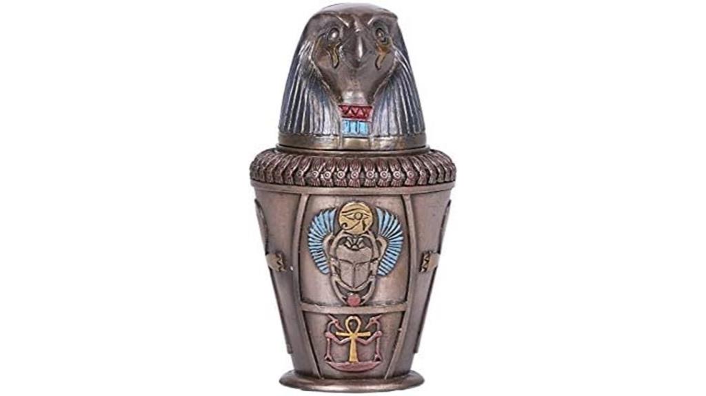 egyptian canopic jar decor