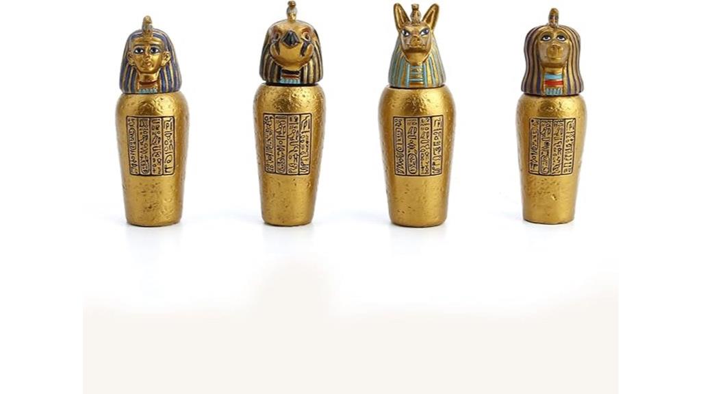 egyptian canopic jars set