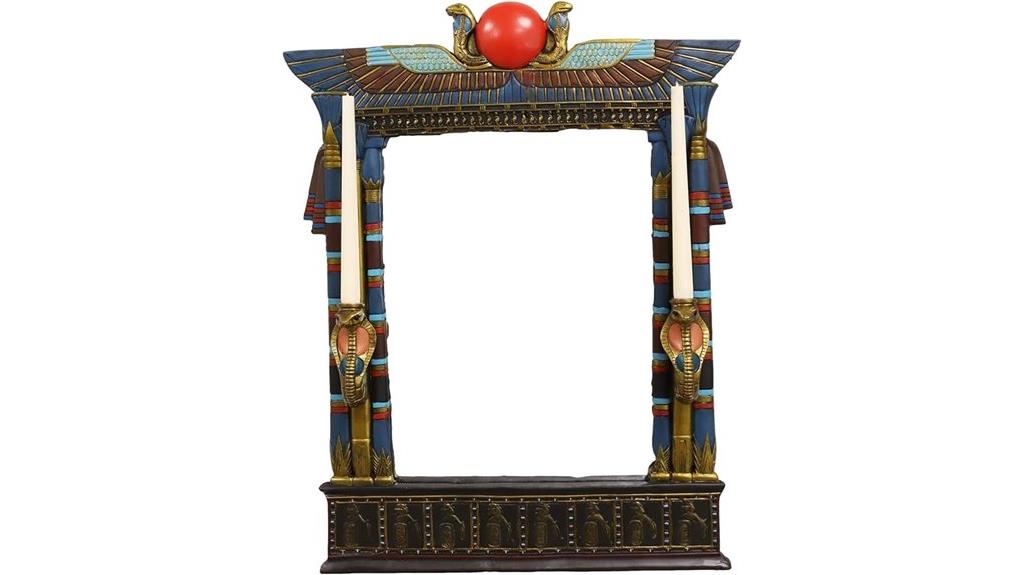 egyptian cobra wall mirror