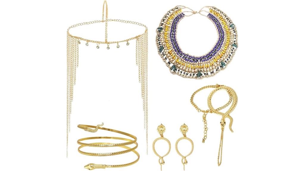 egyptian costume accessory set