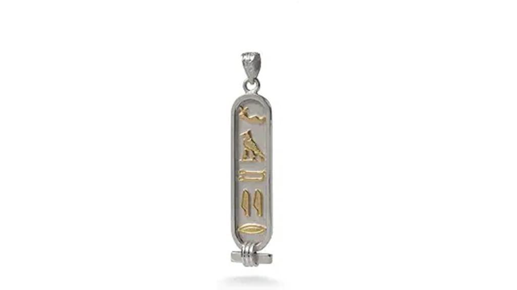 egyptian custom cartouche pendant