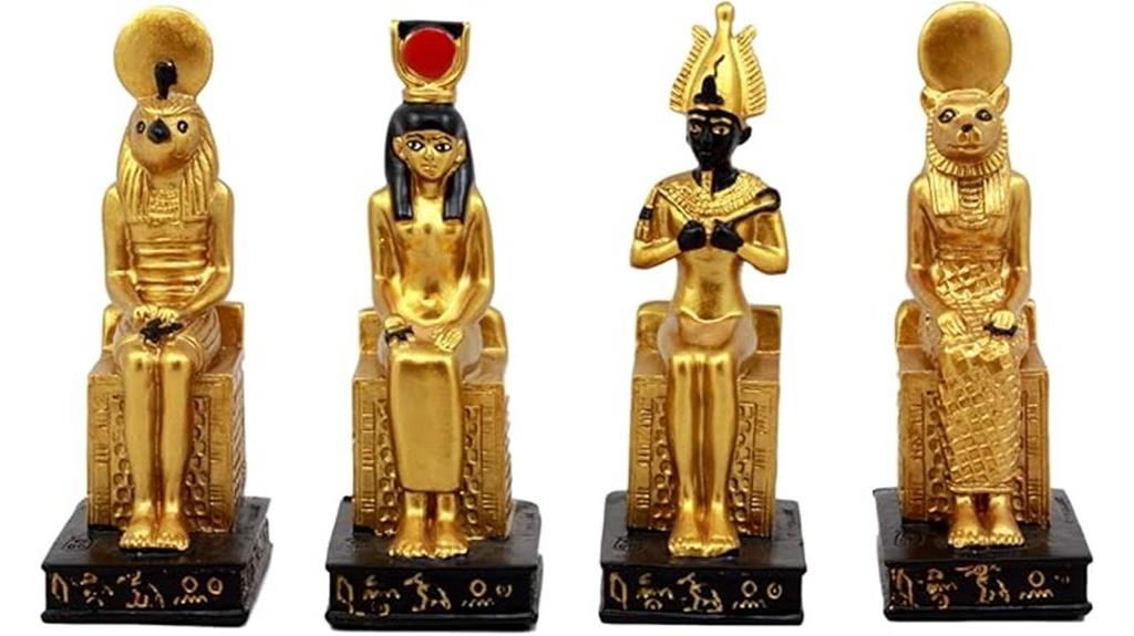 egyptian god figurine set