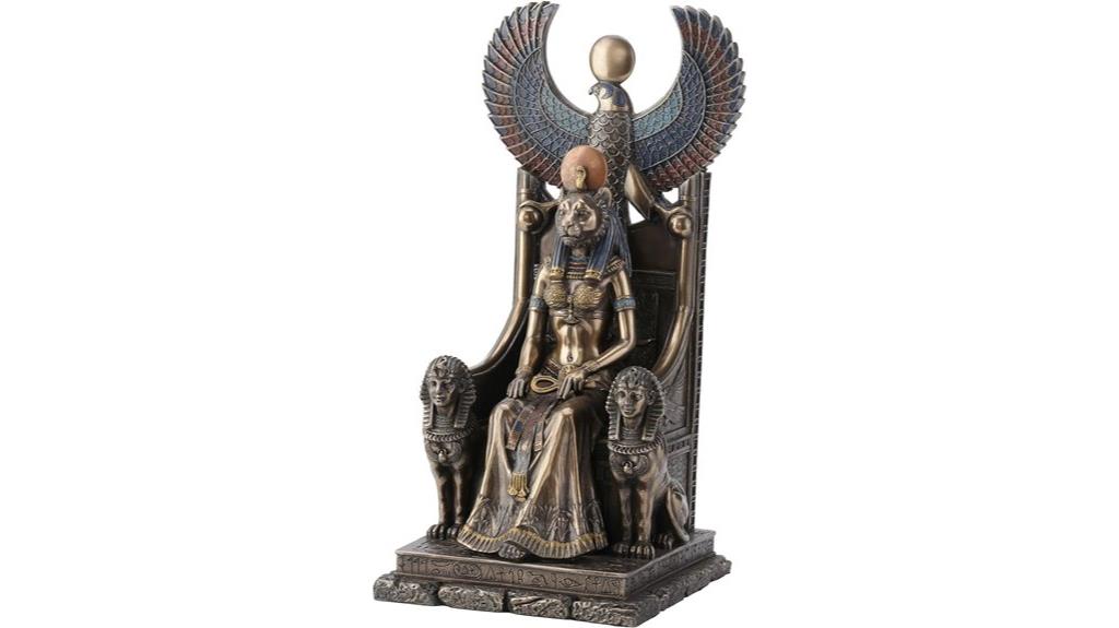 egyptian goddess healing statue