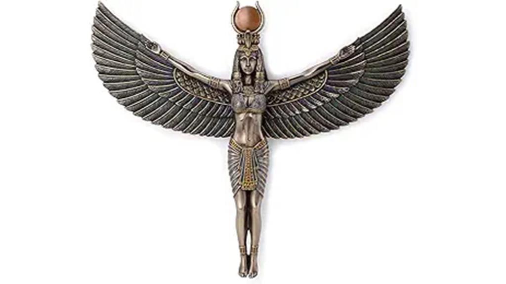 egyptian goddess isis plaque