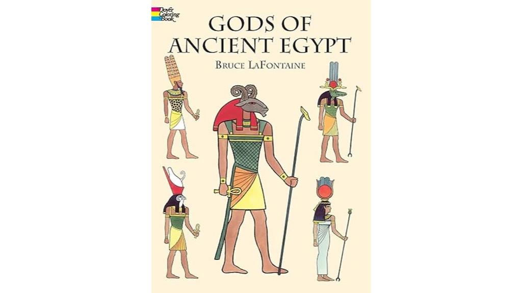 egyptian gods coloring book