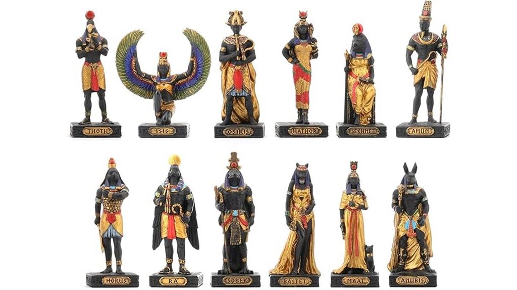 egyptian gods miniature set