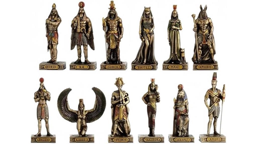 egyptian gods resin figurines