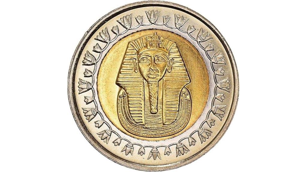 egyptian king tut coin