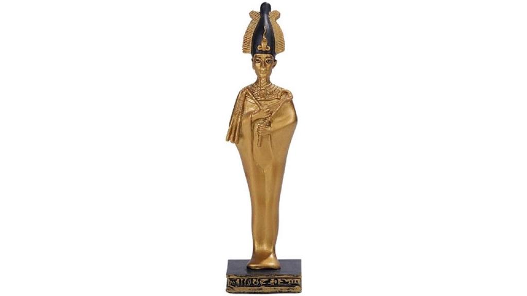 egyptian osiris resin figurine