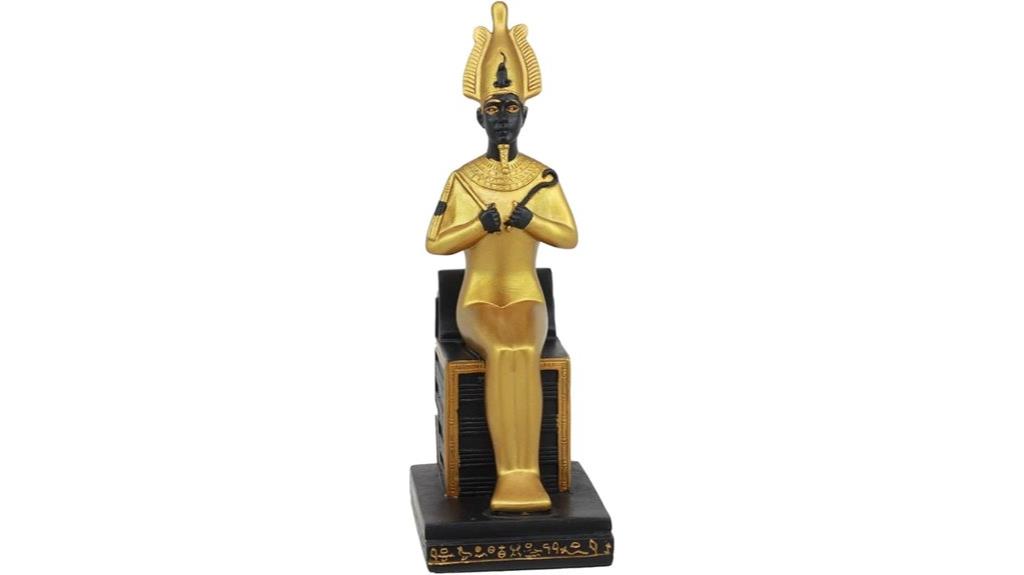 egyptian osiris seated statue