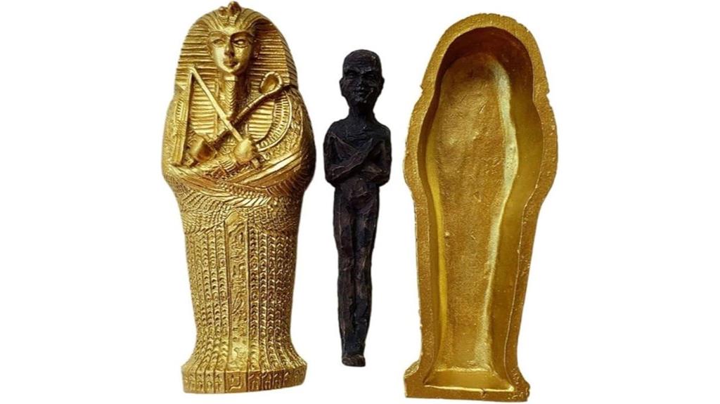 egyptian sarcophagus with mummy