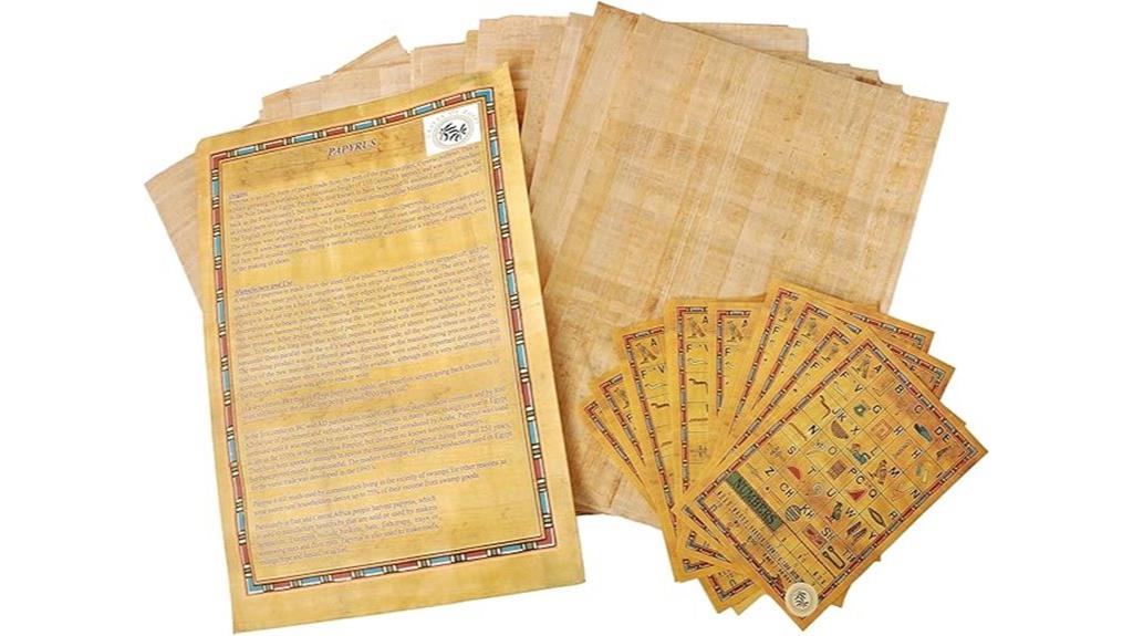 egyptian themed blank papyrus