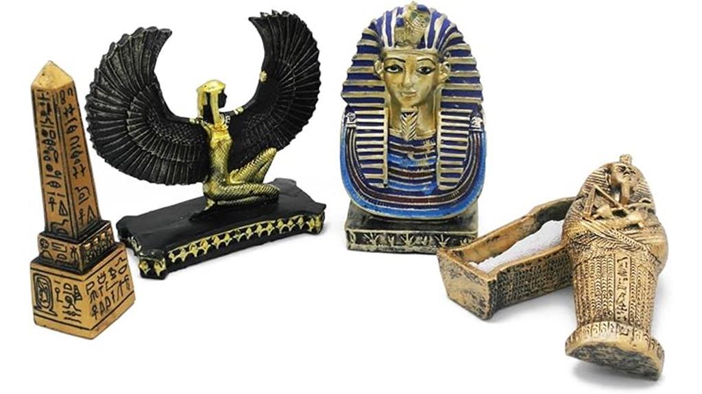 egyptian themed decorative figurines