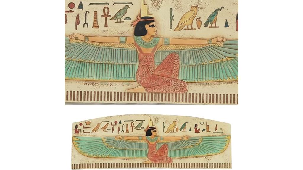 egyptian winged isis plaque