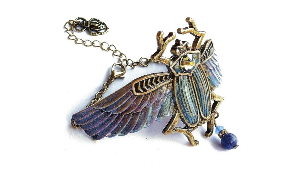 egyptian winged scarab jewelry