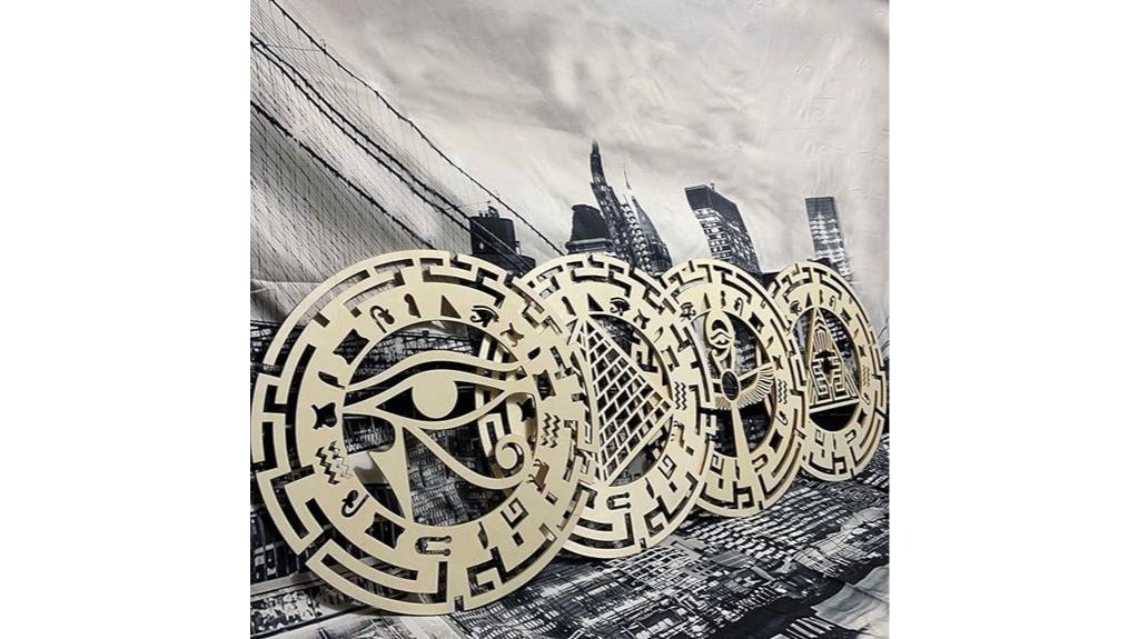 egyptian wooden wall art
