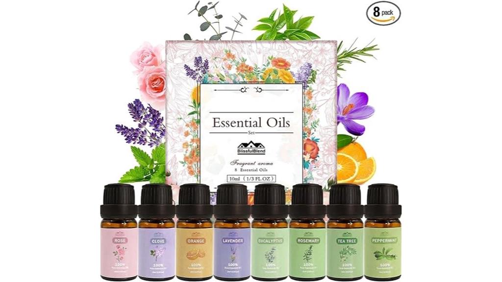 eight piece aromatherapy set