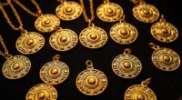 elegant ancient sun pendants