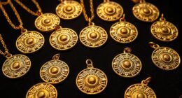 elegant ancient sun pendants