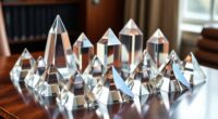 elegant crystal pyramid collection