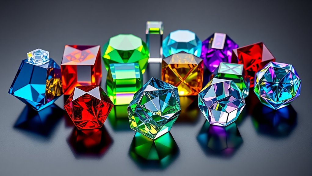 elegant geometric crystal collections