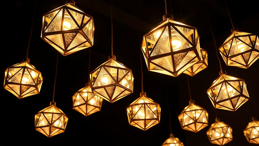 elegant geometric lamp designs