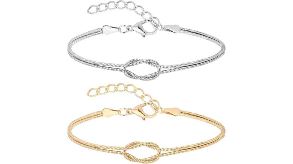 elegant infinity snake chain
