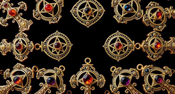 elegant mystical cross pendants