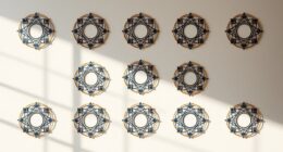 elegant vesica piscis decals