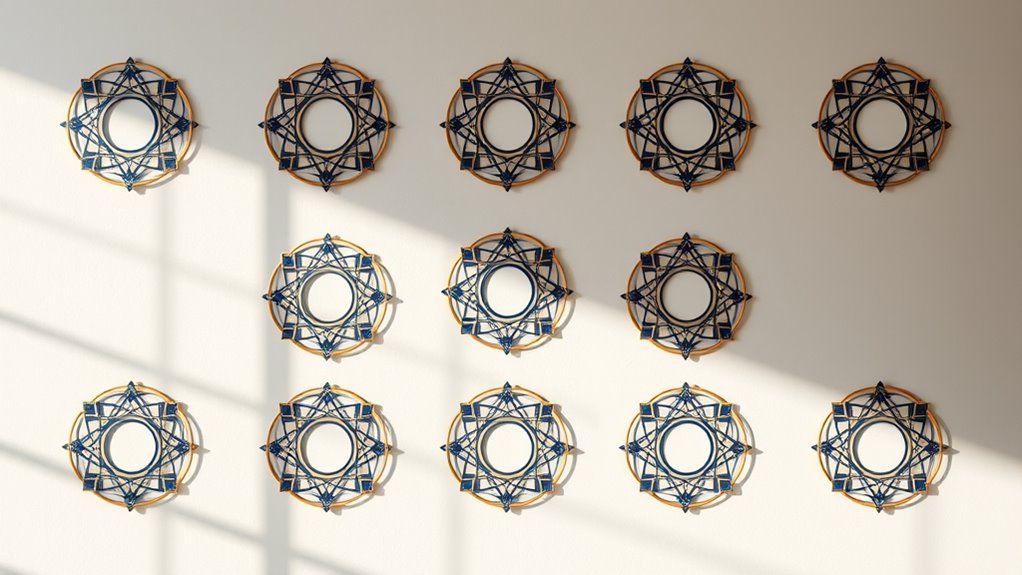 elegant vesica piscis decals