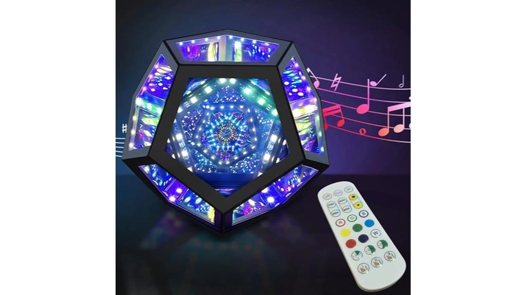 endless dodecahedron light show