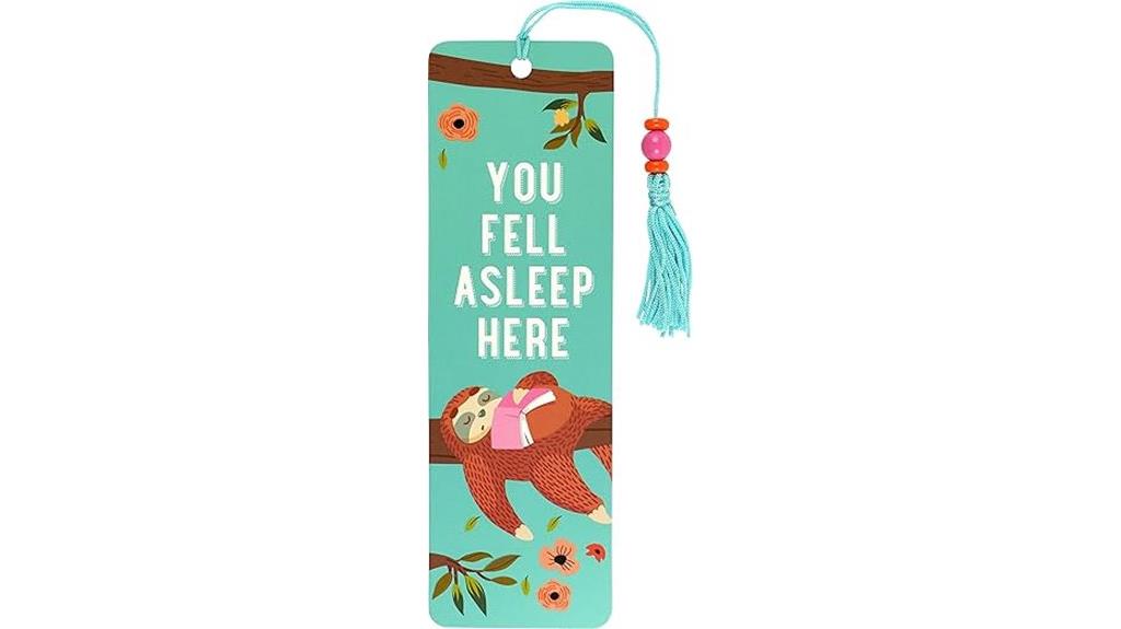 fell asleep beaded bookmark