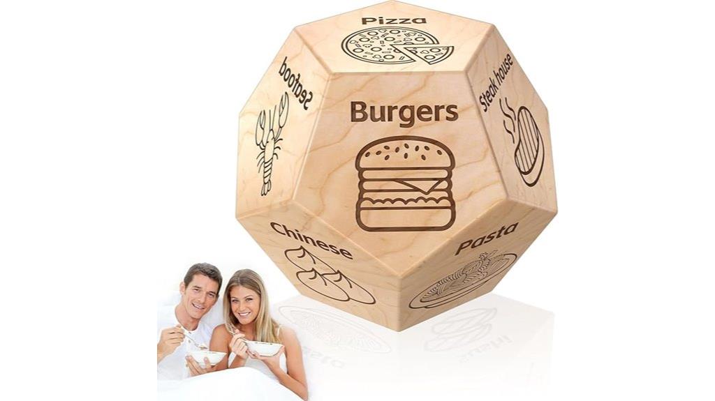 food themed dice gift set