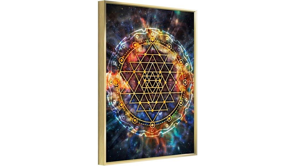 galaxy sri yantra poster