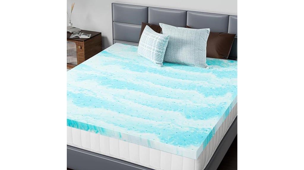gel infused cooling mattress topper