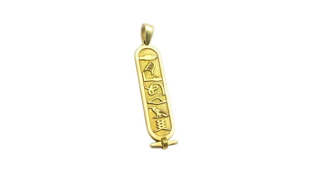 gold egyptian name necklace