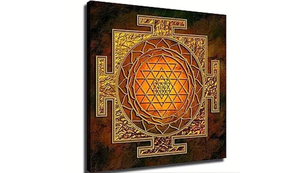 gold lakshmi wall art