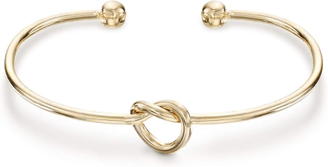 gold plated infinity bangle
