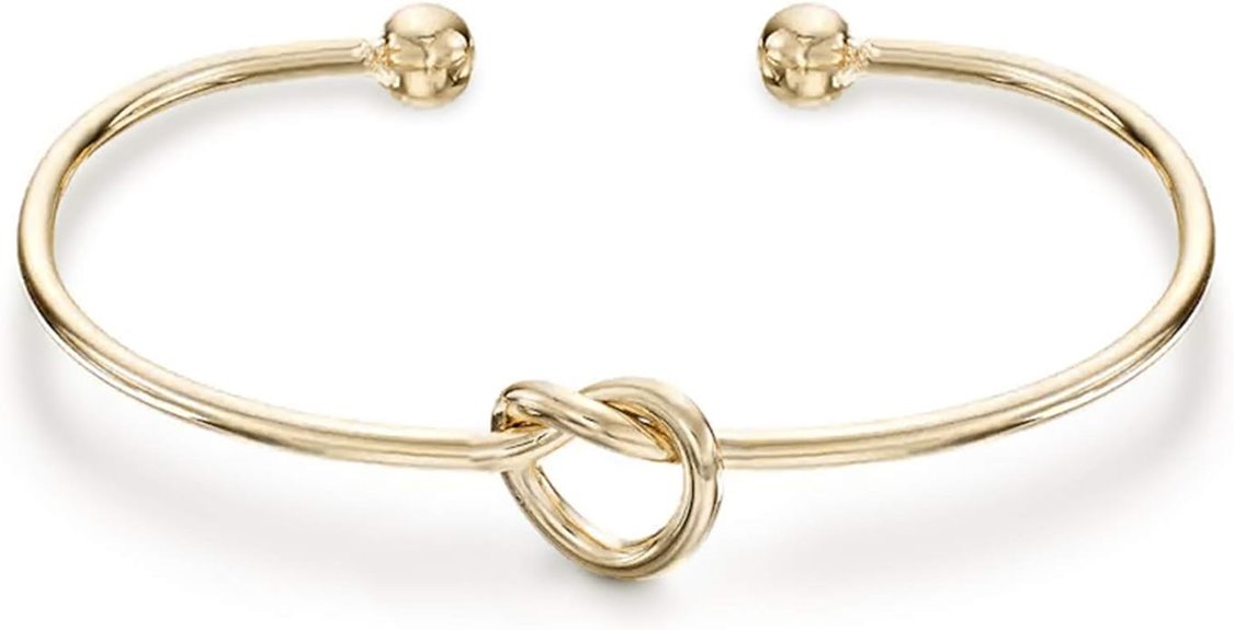 gold plated infinity bangle
