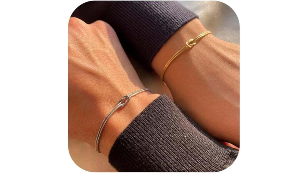 gold plated love knot